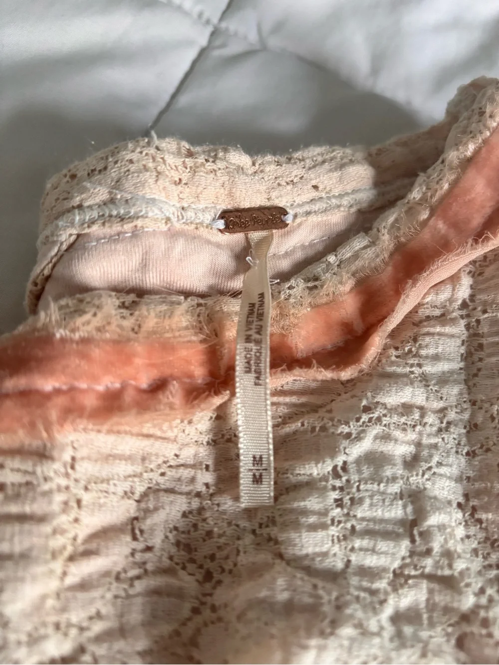Free People delicate peach